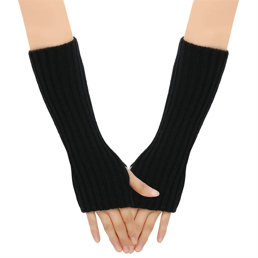 Armstulpen Herbst Winter Manschetten Hand Ärmel Lange Wolle Handschuhe Männer Frauen Stricken Ärmel Warme Elastische Mode Dame Sexy