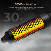 Brosse Thermique Double PTC Metropolitan, Fer à Friser, Anti-Brûlure, Ronde, 32mm, Bigoudi, Chaud, Volumisant, Styler 3