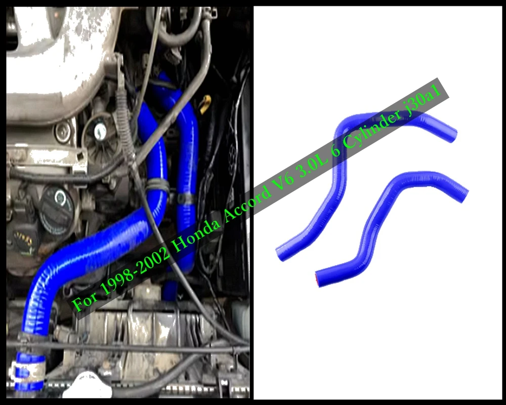 

Silicone Radiator Hoses Tubes Kit For Honda Accord V6 3.0L 6 Cylinder j30a1 1998 1999 2000 2001 2002