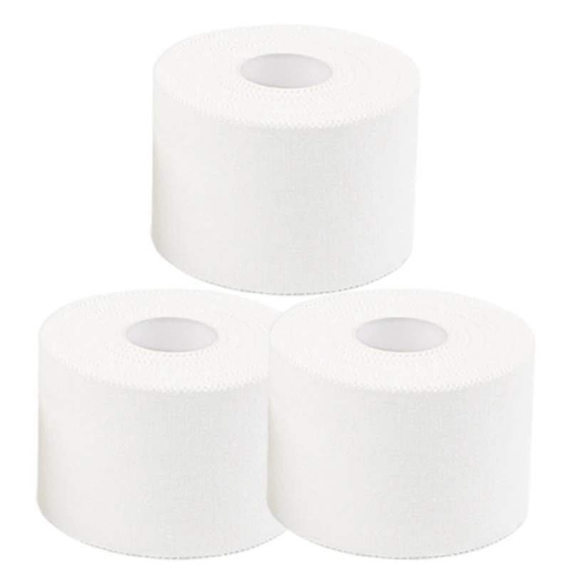 YD61 9m White Athletic Tape Blister Prevention Tape for Ankle Foot Wrist Elbow Hand Self Adhesive Sports Tape Football Tape