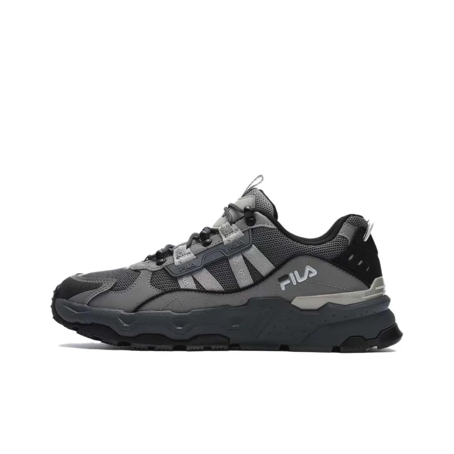 FILA Trek Height Increasing Low top Chunky Sneakers Men's Black F12M422115FBD