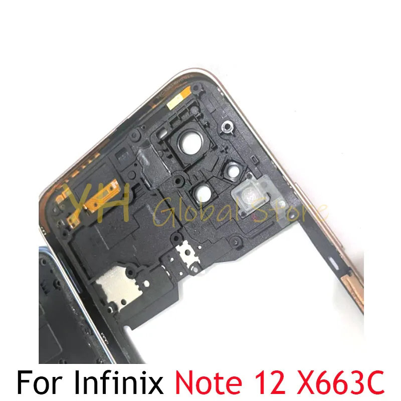 Middle Frame For Infinix For Infinix Note 11 X663 X663B 12 X663C X663D LCD Middle Frame Holder Housing Replacement Repair Parts