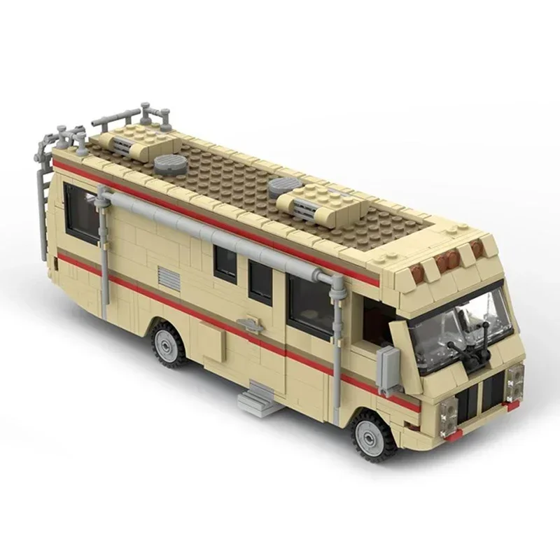 Bloques de construcción Moc, modelo de coche de película famosa, tecnología de autobús Breaking Bad RV, bloques modulares, regalos, juguetes de Navidad, conjuntos DIY de montaje