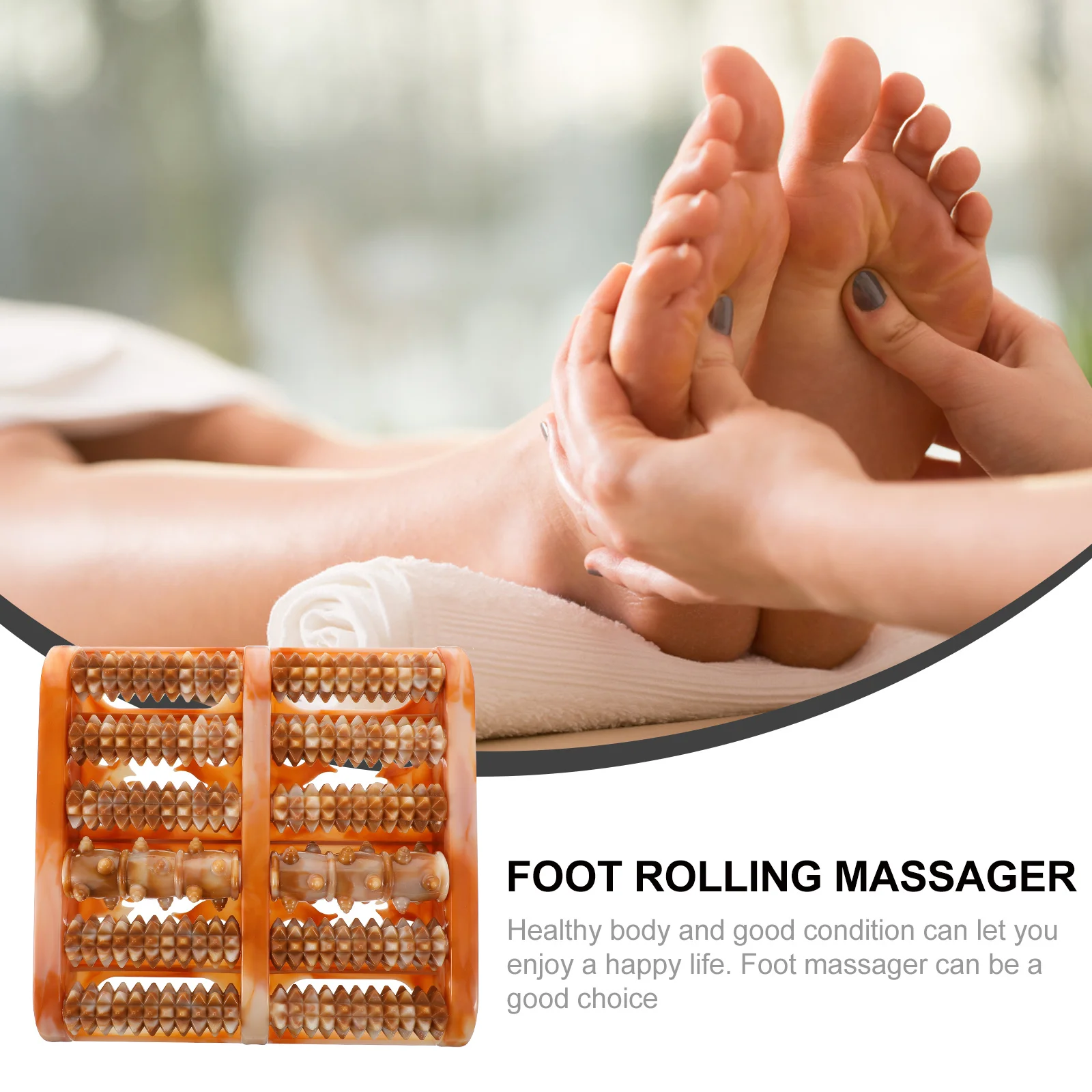 

Foot Rolling Massager Compact Foot Massage Tool for Relieving Muscle Pain Promoting Blood Circulation and Refreshing Tired Feet
