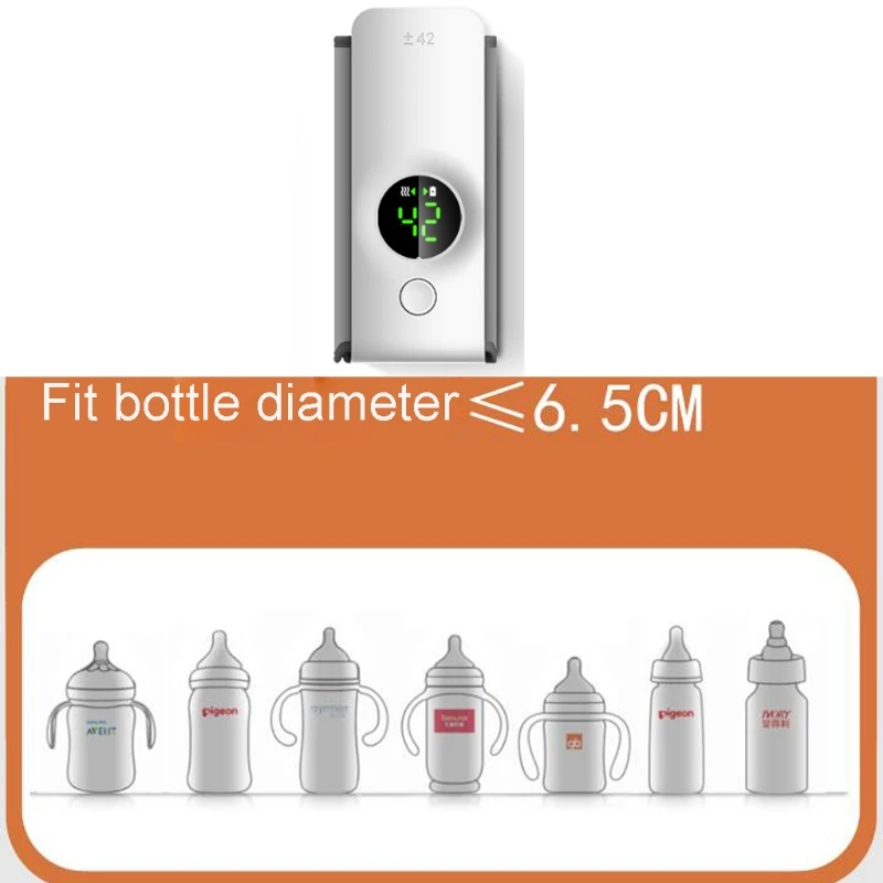 6000 mAh konstante Temperatur regelung mAh batterie betrieben für intelligente drahtlose Baby thermos flasche für Reisen, Auto, unterwegs