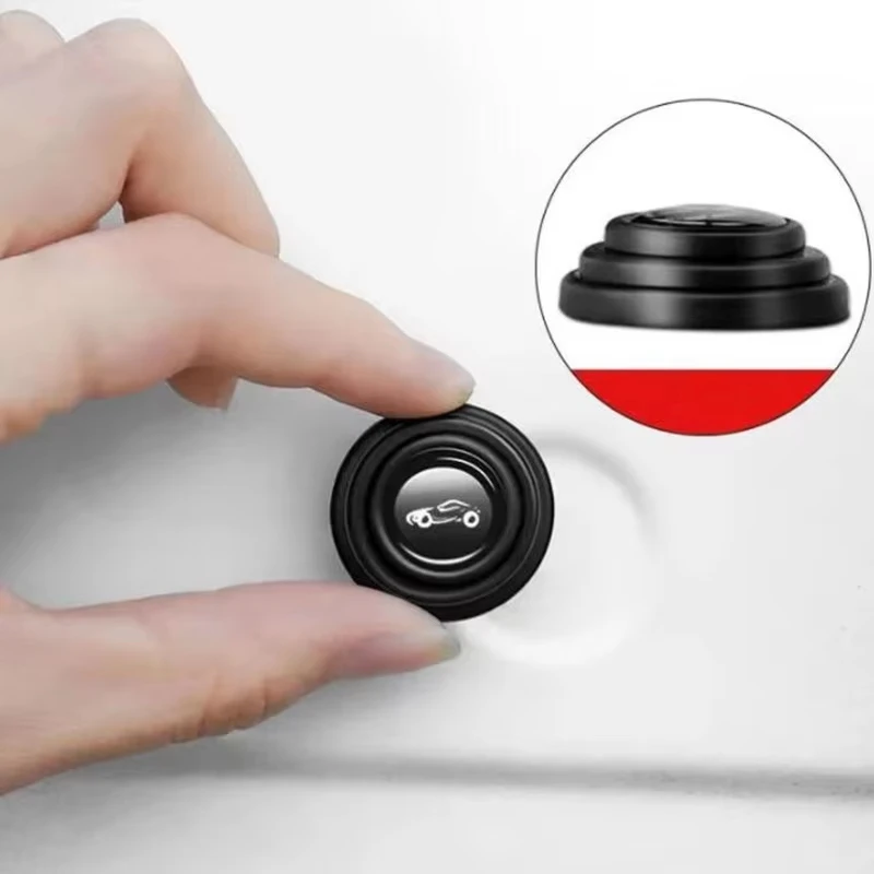 Universal Car Door Anti‑Noise Buffer Pads Rubber Shock Absorber Stoppers For Door Trunk Tailgate Anti‑Rattle Damping Cushion