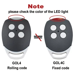 DITEC GOL4C Garage Door/Gate Remote Control Replacement/Duplicator Fixed Code 433.92Mhz