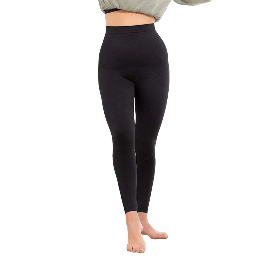 

Women Leggings Body Slimming Control Shapewear High Waist Non-Slip Pants Nylon Regular Shaper Leggings Fashion