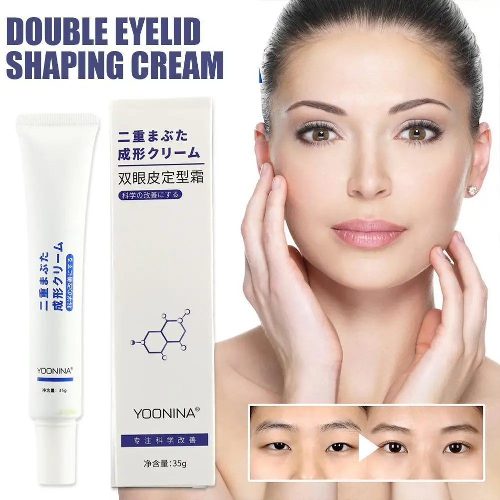 Crema de peinado de párpados dobles grandes mágicos, herramientas de superestiramiento, moldeador de ojos, maquillaje de ojos Invisible duradero, pliegue de ojos, elevación larga, D5l8