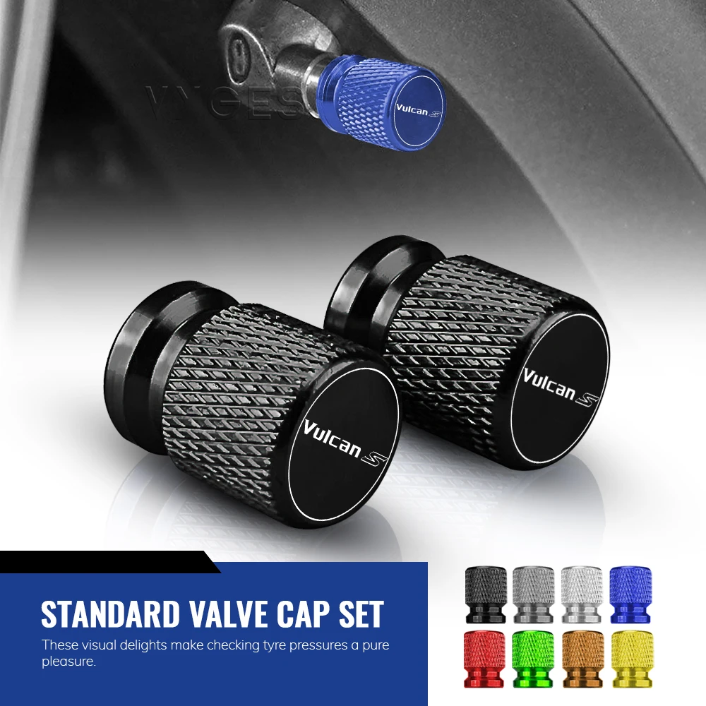 Motorcycle Accessories Standard Valve Cap Set Tire Caps Set CNC Aluminum For KAWASAKI VN650 VN 650 Vulcan S