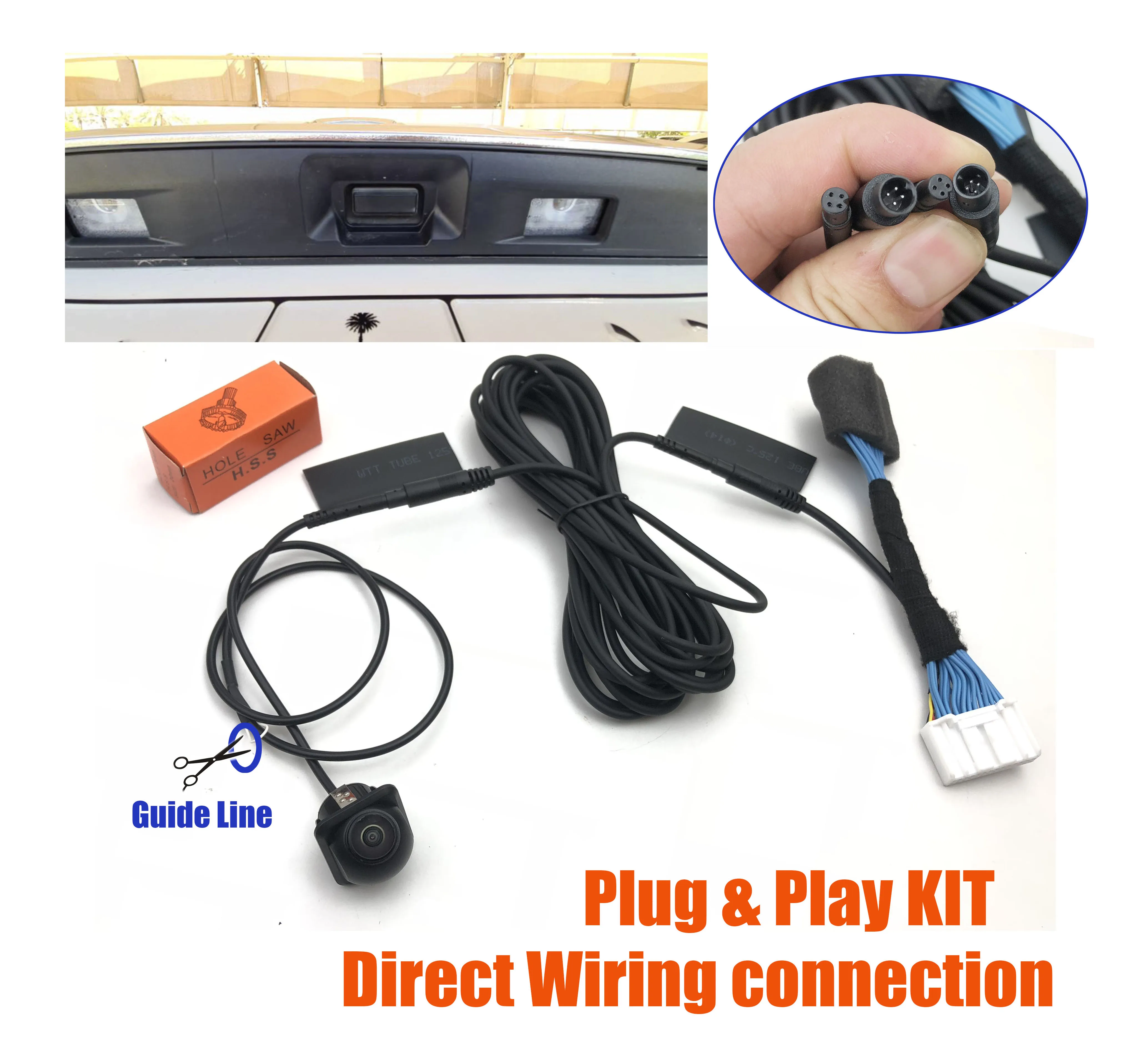 VKAUTO Auto Rear View Camera For Mazda 6 Atenza GJ GL sedan 2015~2025 kit For mazda connect Add HD CCD backup Reversing CAMERA