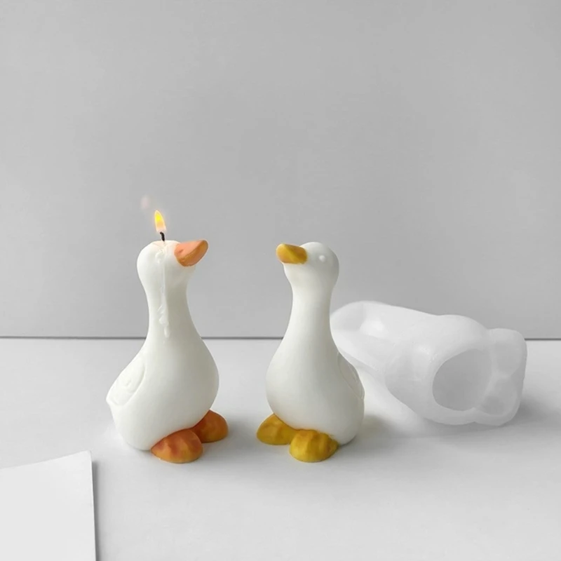 3D Duck Silicone Mold DIYs Crystal Epoxy Resin Mould Animal Making Tool Handmade Soap Ice Cream Mold Decor