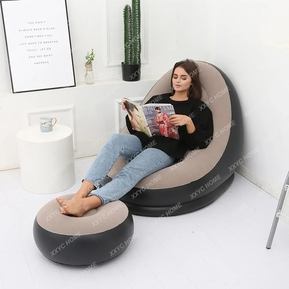 

Lazy BeanBag Sofas Cover Chair No Filler Lounger Seat Bean Bag Pouf Puff Couch Tatami Living Room High Quality Inflatable Bed