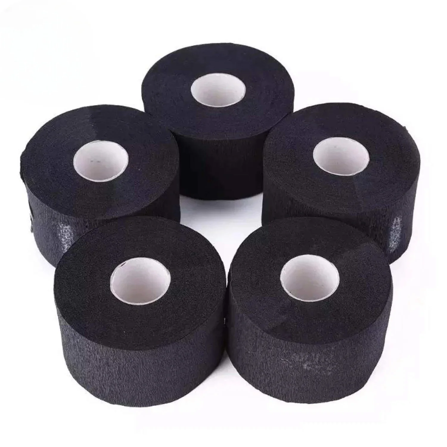 Barber Professional Hairdressing Tools Accessories Barber Disposable Necks Covering Tissue Collar  Black Neck Paper Collar Tapes