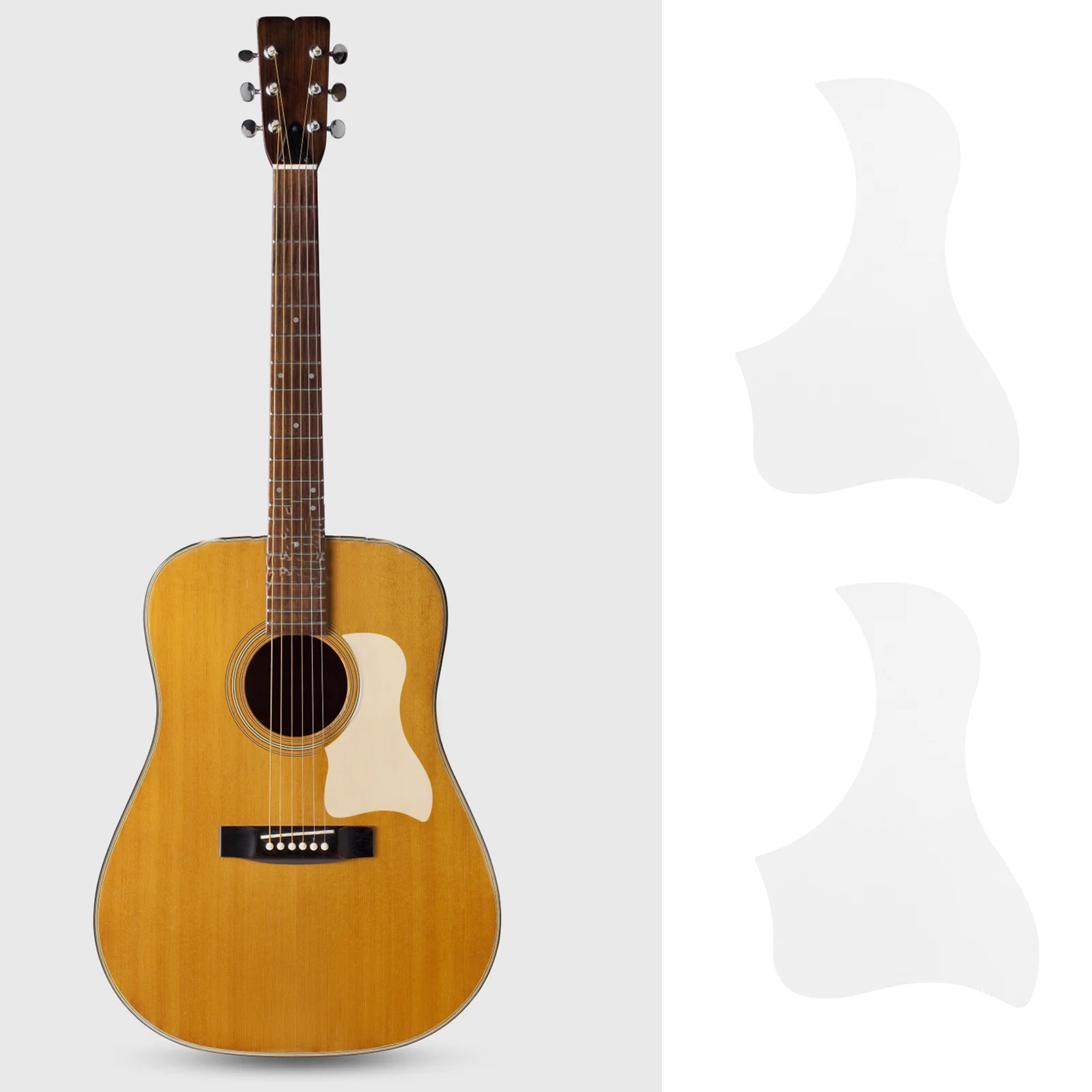 

6Pcs Guitar Pickguard Self-Adhesive Protective Patch Anti-Scratch Guard Plate Acoustic Guitar Ukulele Pickguard Sticker