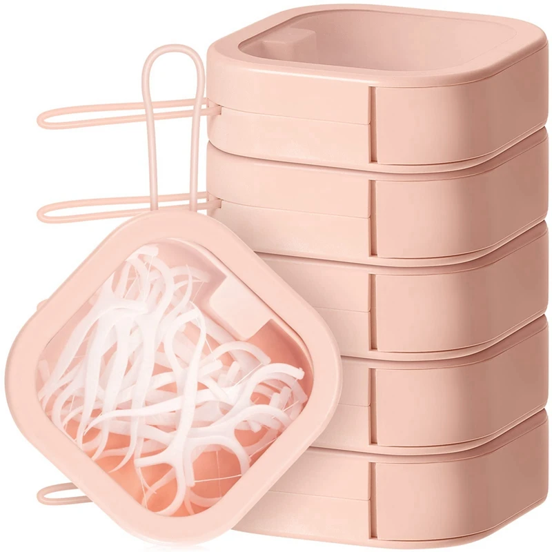 Caja de almacenamiento de 6 piezas, organizador de Scrunchies para niña, contenedor de adorno, Accesorios de escritorio, caja de joyería para pendientes