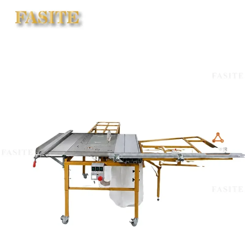 For 9th Gen Rocker Arm Foldable Precision Panel Saw Woodworking Push Table Saw Sliding Backing Board Cutting Equipment