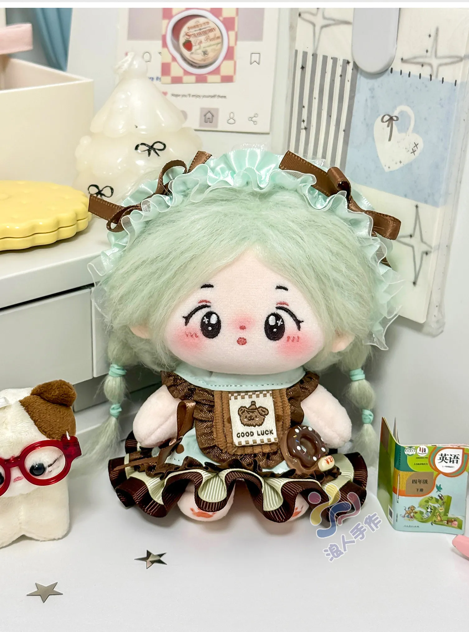 10cm Cotton Doll Clothes Mint Chocolate Strawberry Cake Series Skirt Macaron Color Palette No Attribute Clothing