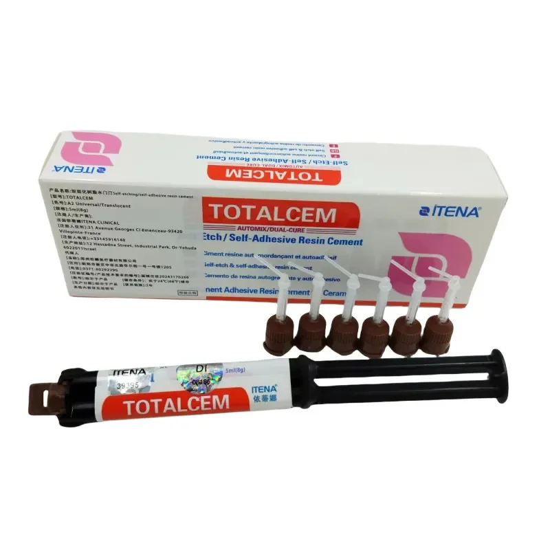 1/3Pcs Dental Resin Cement Self Etch Self Adhesive Dual Cure TOTALCEM Crown Inlay Veneer Post Core Bonding Supplies Material