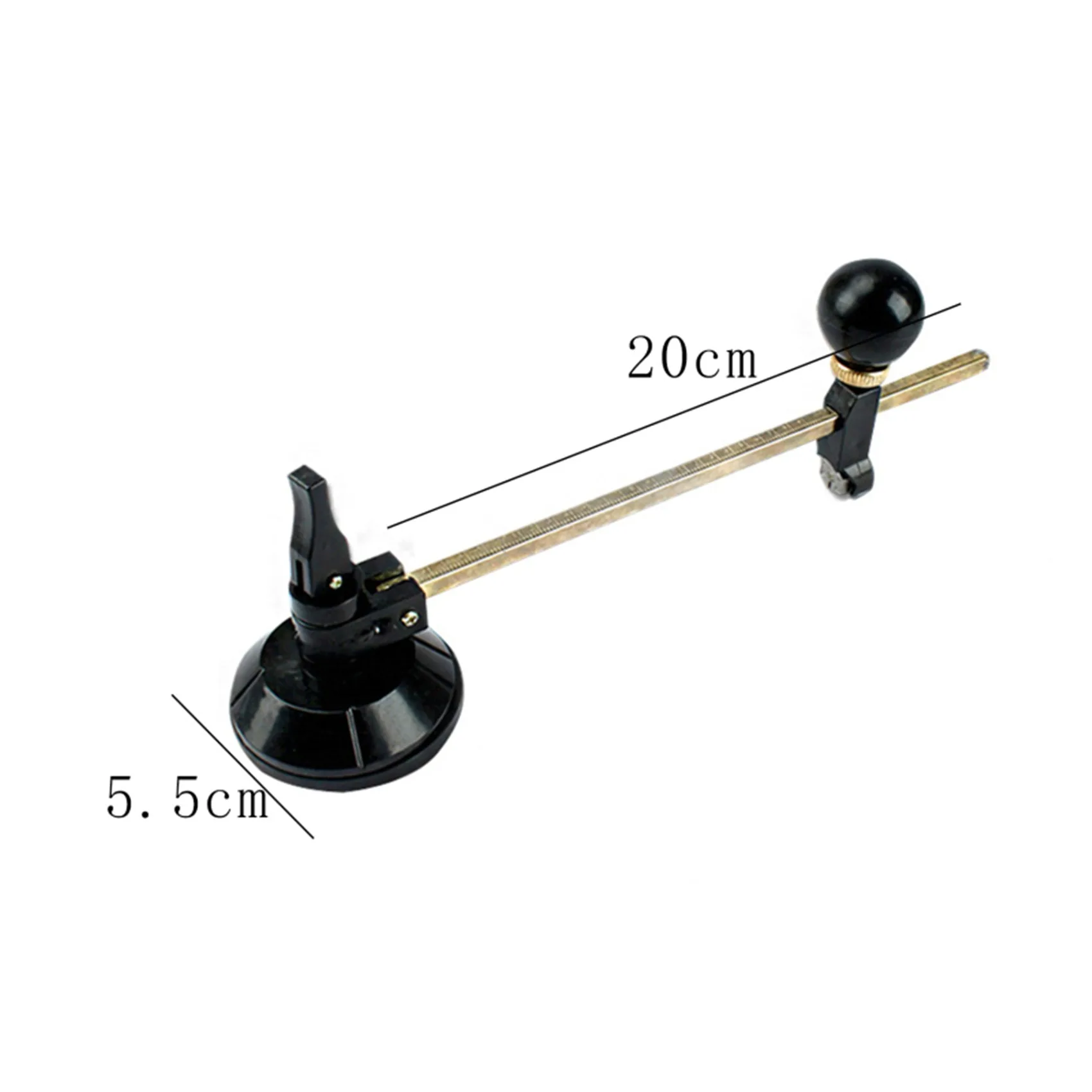 Circular Glass Cutter Glass Compass Gauge Cutter Alloy Adjustable Compasses Suction Cup Cutter Window Hole Opener Glass Process