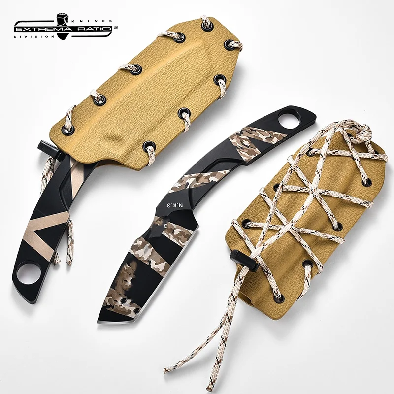 Long NK3-n690 steel integrated straight knife outdoor fishing mountaineering hunting knife tactical anti-emergency rescue tool