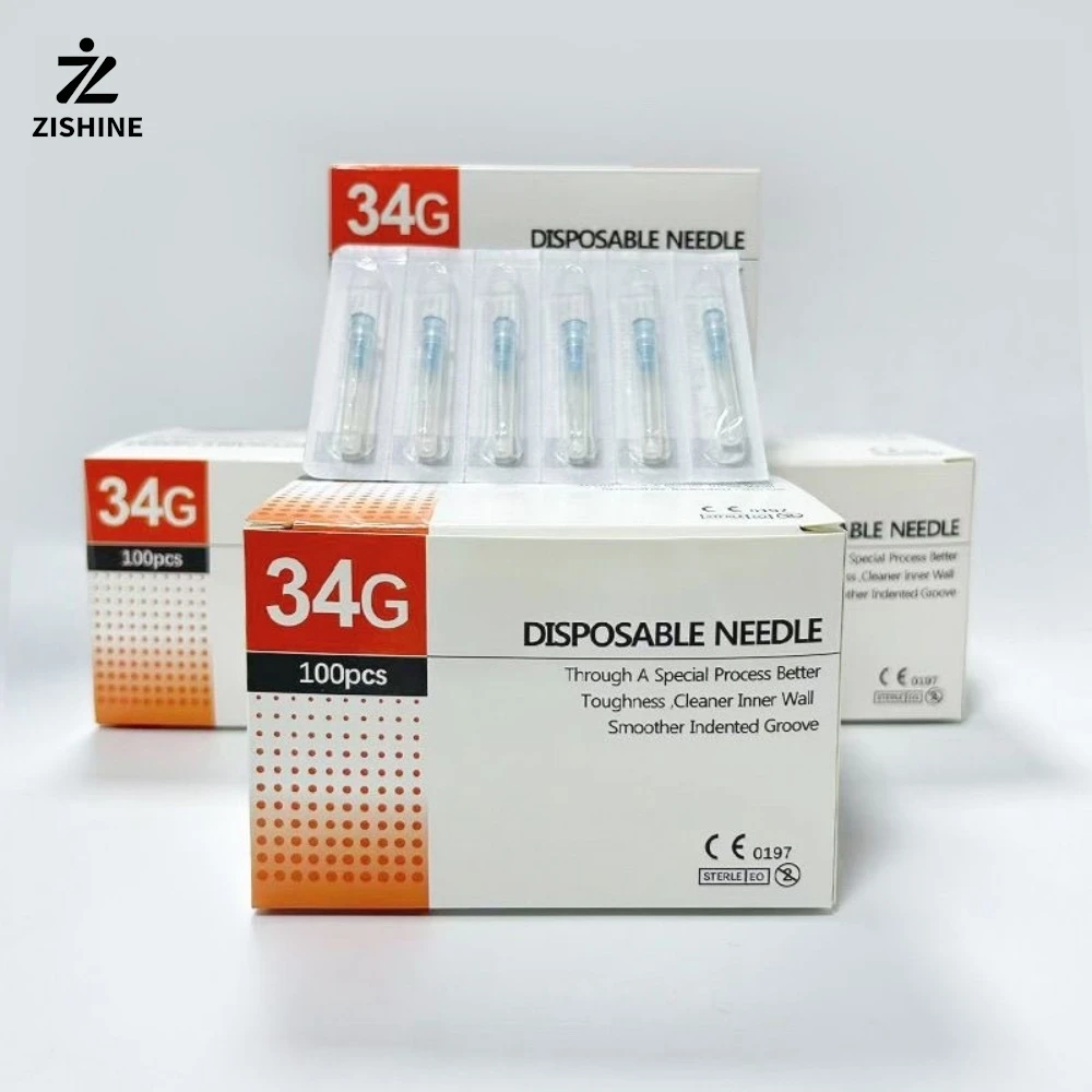 Ultra Fine Meso Needles 30G 32G 34G Disposable Micro Injection Needle for Skin Rejuvenation Facial Care Beauty Tools