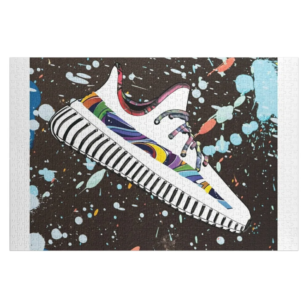 

Yeezy Splash Jigsaw Puzzle Customized Toys For Kids Wood Photo Personalized Photo Personalized Gifts Children Puzzle