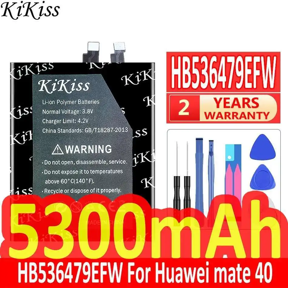 

5300mAh HB536479EFW Mobile Phone Battery High-Capacity For Huawei P50 Pro Jad-AL00 Jad-AL60