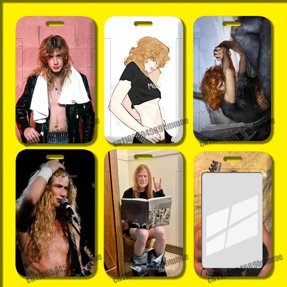 For Dave Mustaine Employee ID Card Holder Office Badge Student Work Bank Credit Holders Hard Case Shell