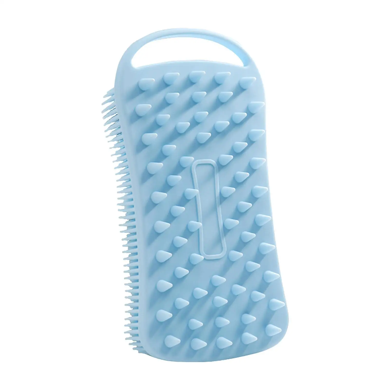 Silicone Body Scrubber Gentle Exfoliating Skin Shower Skin Care Blue