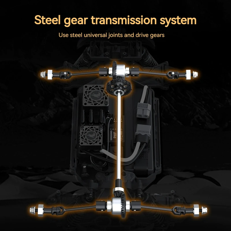 Yudi UD1610s vehículo todoterreno de alta velocidad 1/16 escala completa sin escobillas Flip Rc coche de Control remoto coche de escalada eléctrico modelo de juguete