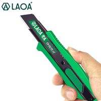 LAOA Sliding Blade Knife Paper Cutter Pocket Knife Sharp Angle Art Knife SK2 Blade Film Cutter Wallpaper Cutter