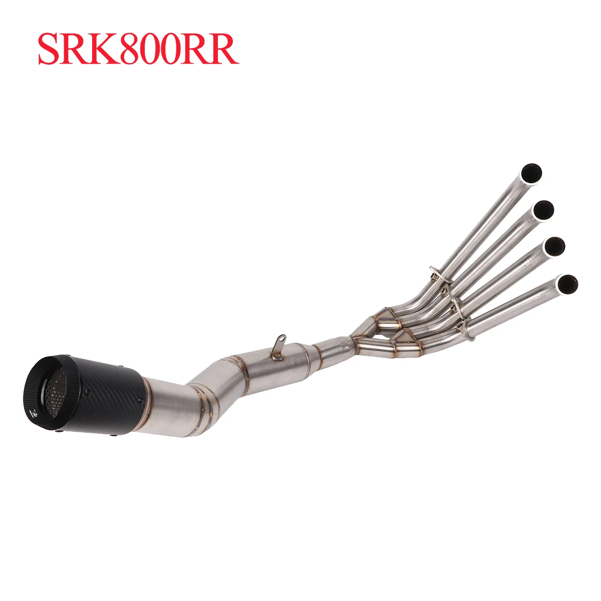 Escape QJ SRK800RR Exhaust Slip On For QJMOTOR SRK800RS Motorcycle Exhaust Full Systems Carbon Muffler Header Link Middle Pipe