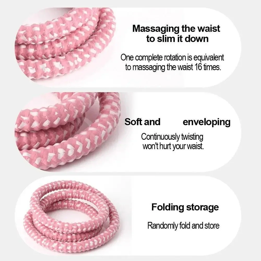 Anillo de fitness plegable: tóner abdominal portátil con resistencia de resorte suave, círculo de ejercicio moldeador de cintura para entrenamientos en casa ​