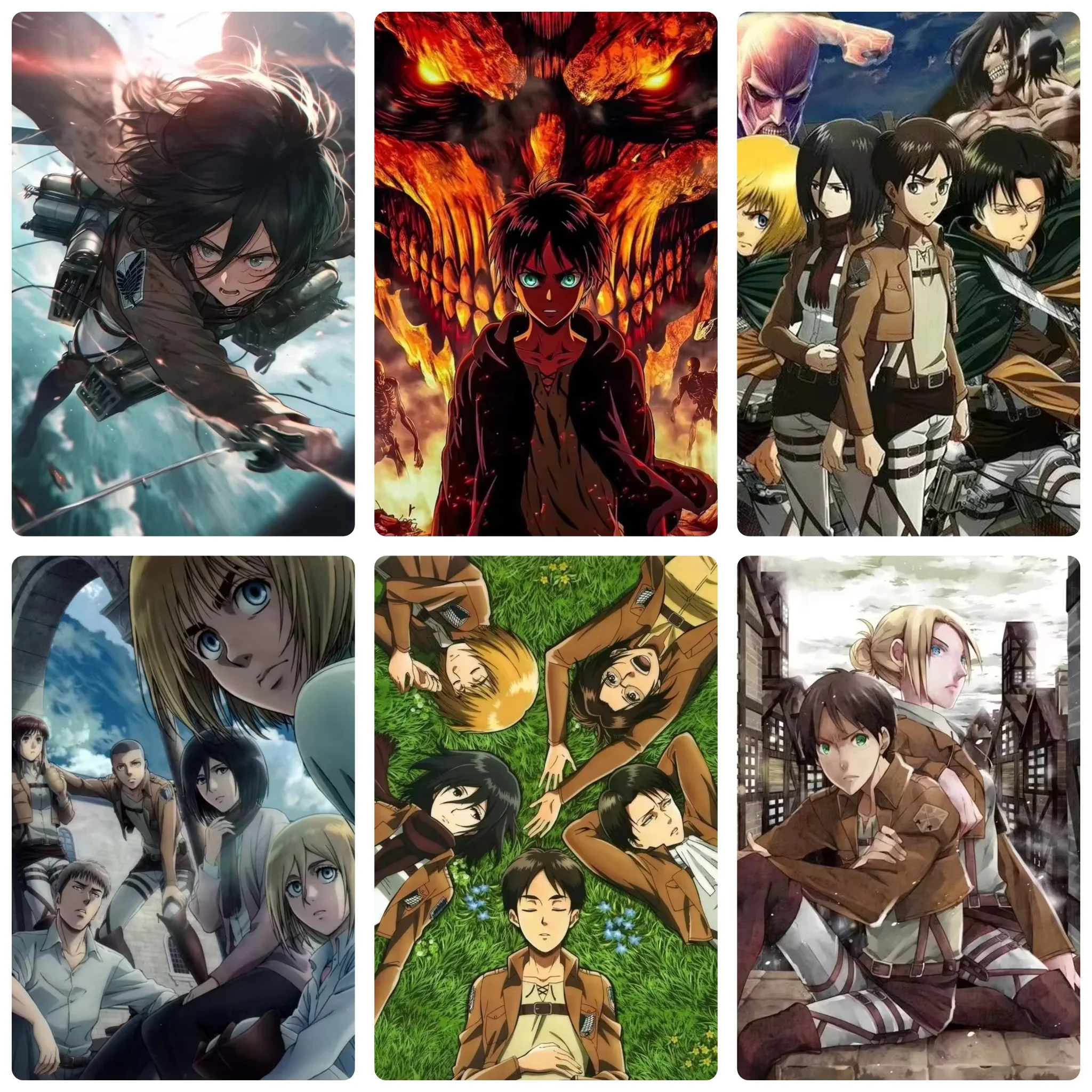 500/1000/1200/2000PCS Puzzle Attack on Titan Battle and Survey Corps Jigsaw Home Decor Family Interactive Gift Holiday Gifts