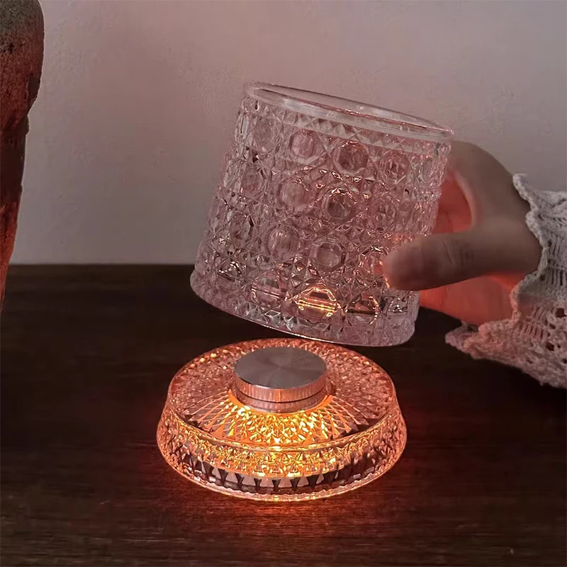 Rotating Whiskey Glass Led Glowing Spinning Tumbler With Lighted Coaster Tipping Resistant Cocktail Cup For Bar Decor & Gifts view 2