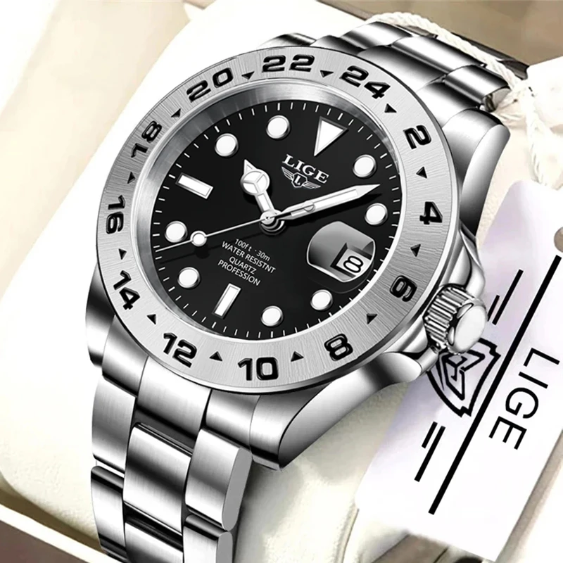 Luxury Watch White - LIGE Original Luxury Men Watch Fashion