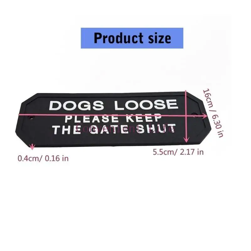 L1EE لافتة بوابة فضفاضة للكلاب لافتة للنظر للمنزل والحديقة، مصنوعة من مواد سيليكون مرنة مع تصميمات سهلة التركيب #6