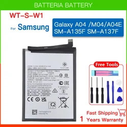 WT-S-W1 New Battery For Samsung Galaxy A04 / M04/ A04E SM-A135F/SM-A137F A14 5G SM-A146U A146B A146P Phone Batteria+ Tools