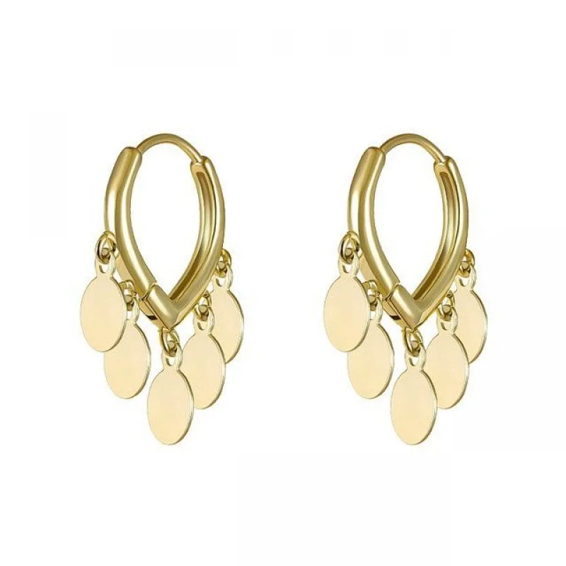 2022 New Trendy Metal Round Hoop Earrings For Women Temperament Design Bohemia Earrings Female Jewelry Birthday Gift