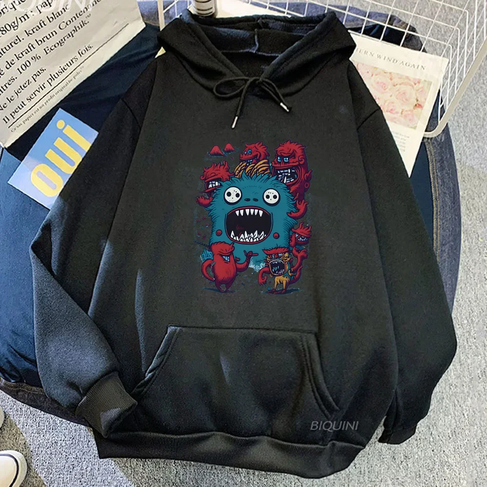 The Awkward Yeti Gag Comic Print Hoodie Men Funny Graphic Clothes Autumn Casual Sweatshirt Y2k Anime Clothes Funko Pop Sudaderas