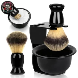 Ensemble de bol de rasage en acier inoxydable pour hommes, 3 en 1, bol de rasage pour hommes, durable, nouveau design de beauté, tasse de rasage, brosse, plat Regina