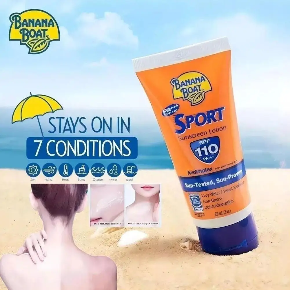 الموز قارب الوجه الجسم واقية من الشمس تبييض كريم الشمس SPF100 PA +++ مكافحة الشيخوخة النفط السيطرة ترطيب مقاوم للماء واقية من الشمس