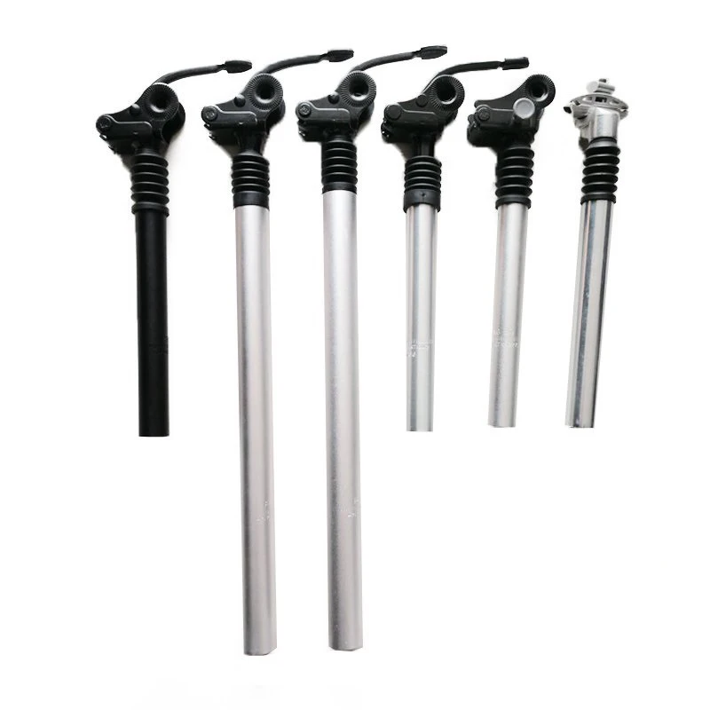 E-bike Seatpost 25.4 27.2 28.6 31.8 33.9mm Suspension Damping Seat Tube 300 350 500mm Folding Bike Aluminum Alloy Saddle Pole