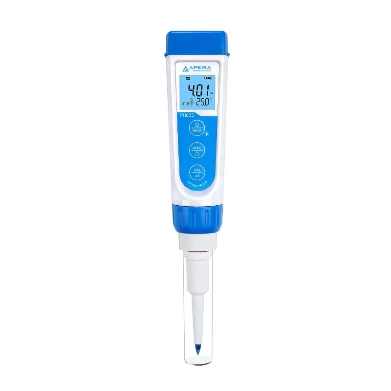 Premium-Series PH60S Food pH Pocket Tester Kit, Swiss Spear pH Electrode, ±0.01 pH Accuracy