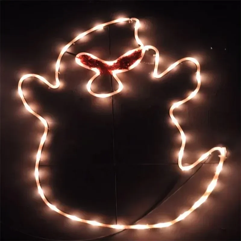 2024 Holiday Party Decoration Halloween Pumpkin Ghost Bat Luminous Pattern Light Halloween Decoration