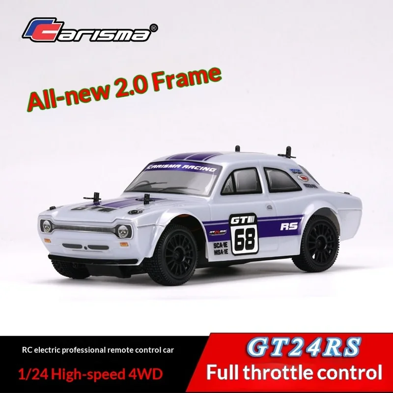 

Carisma GT24RS 1/24 Scale 4WD Electric RC Rally Car 2.0 Chassis Full Proportional Throttle Professional Mini Racing Model