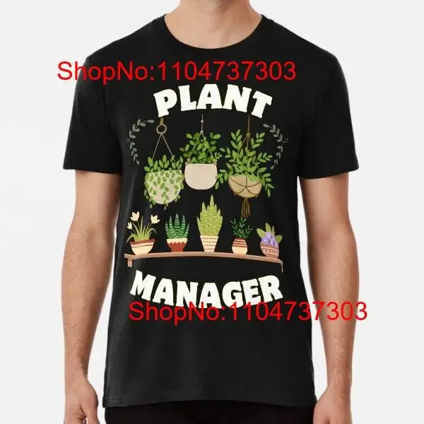 

Тканевая футболка Plant Manager S 5XL, лучшая винтажная стираная дышащая универсальная удобная дизайнерская одежда, растянутая homme