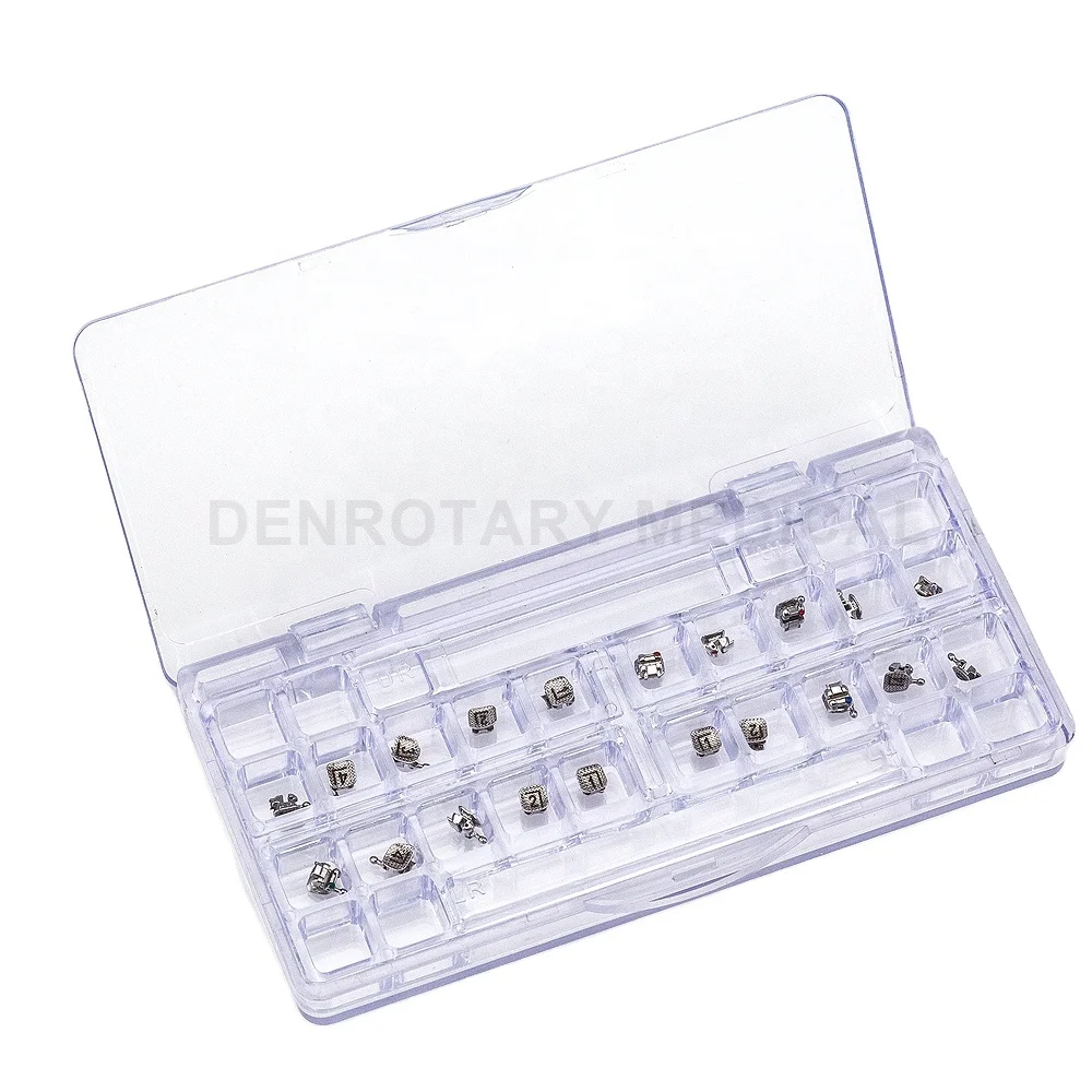 Denrotay High Quality Denta Lab Products Orthodontic Passive Brackets 022 Metal Self-Ligating Braces Autoligado Brackets