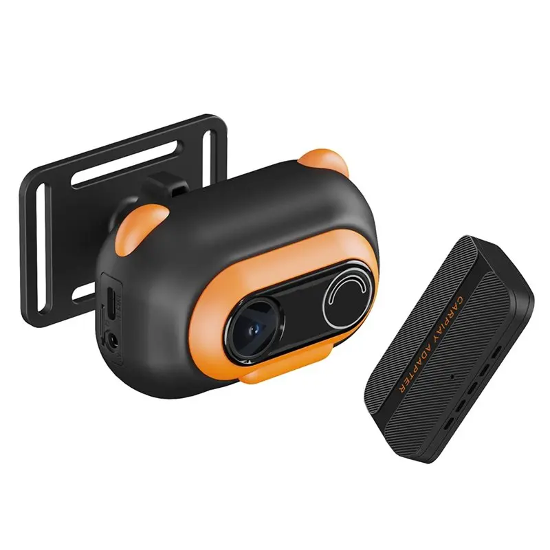 ABMR-Car Baby Monitor Wireless Carplay & Android Auto Super Wide Angle Baby Monitor 2.4G+ 5.8G WIFI With Recorder Function